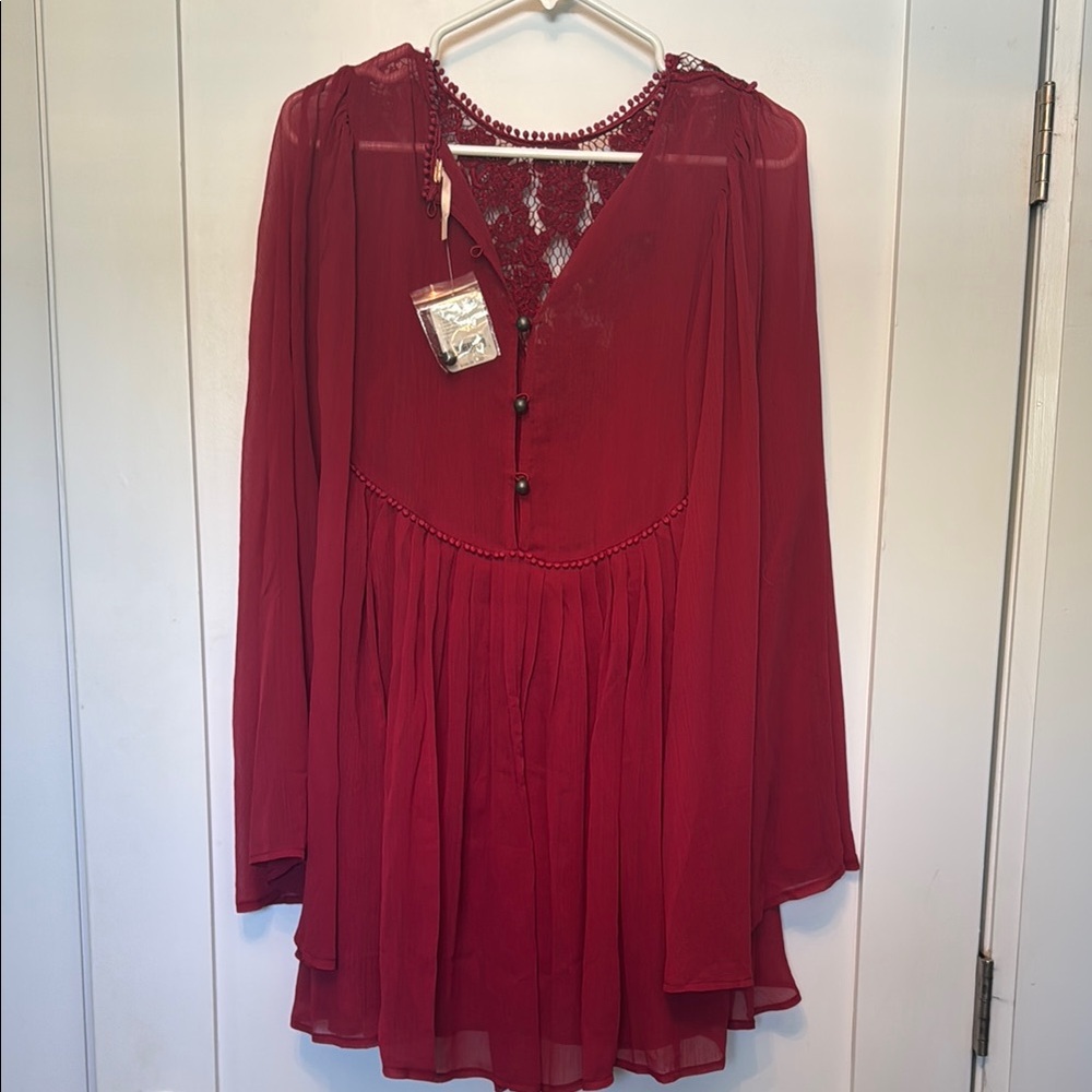 Free People Red Mini Dress